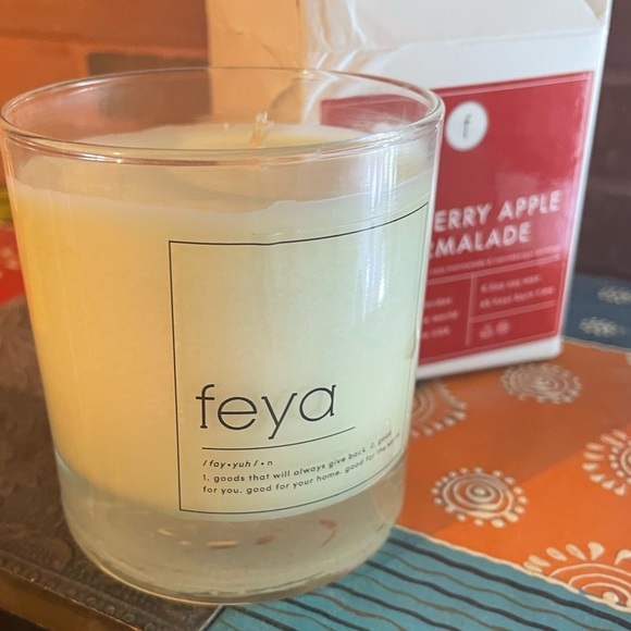 Brand New Feya Christmas Holiday Scented Candle Cranberry Apple Marmalade NWT - Picture 8 of 12